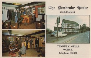 Pembroke House Tenbury Wells Worcester Hotel Pub Postcard