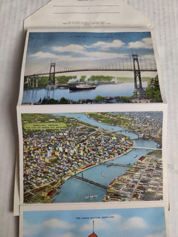 Portland, Oregon and Vicinity 18 Postcard Souvenir Folder Cards