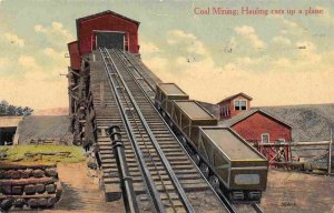 Coal Mining Hauling Cars Up Incline Plane Pennsylvania postmark 1911 postcard