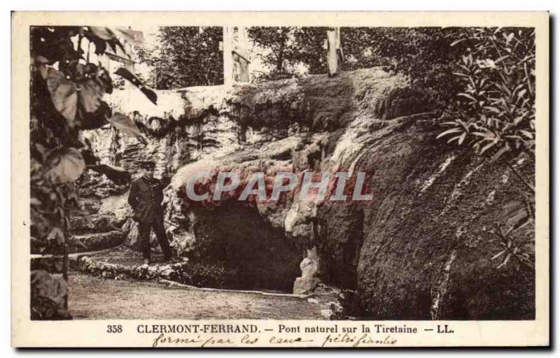 Old Postcard Clermont Ferrand Natural Bridge On The Tiretaine