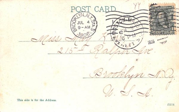 The Square Everett, Massachusetts Postcard