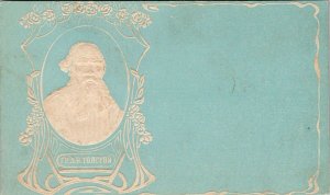 Leo Tolstoy Russian Writer Embossed Postcard G73