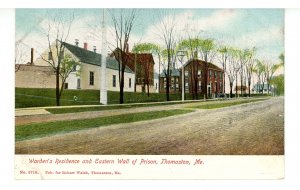 ME - Thomaston. Warden's Residence & Eastern Wall of Prison