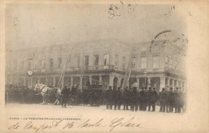 France Paris Le Theatre Francais L'Incendie Firefighters 06.55