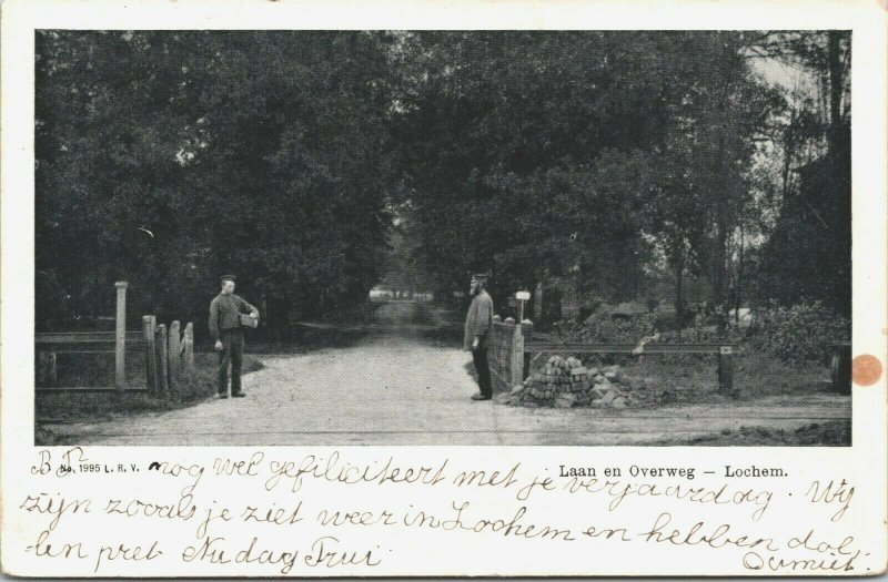 Netherlands Laan en Overweg Lochem Vintage Postcard 01.42 