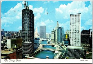 1978 Chicago River Finest Architecture Famous Beautiful Scenery Posted Postcard