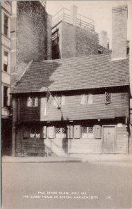 Paul Revere House Built 1660 Oldest House Boston Massachusetts MA Postcard UNP 