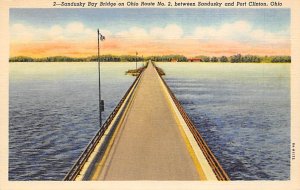 Sandusky Bay Bridge, Ohio Route No. 2 between Sandusky and Port Clinton - San...