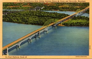 Maryland New Susquehanna River Bridge Between Havre de Grace and Perryville C...