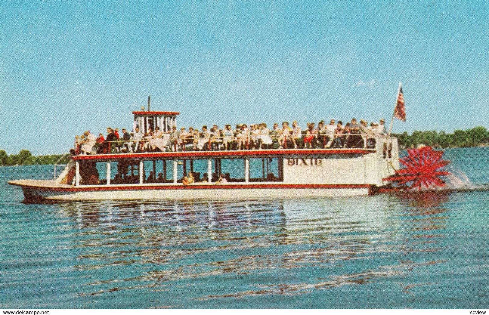 LAKE WEBSTER , Indiana , 195060s Excursion Boat "DIXIE" United