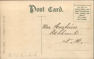 Pawtucket Rhode Island RI Main Street Trolley Streetcar c1910 Postcard