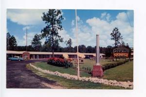 Waycross GA Bel-Air Motel Old Cars Postcard