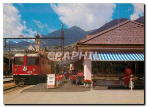 Postcard Modern Bahnhofbuffet / Kiosk 7180 Disentis