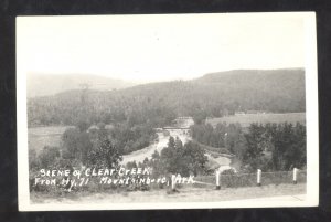 RPPC MOUNTAINBURG ARKANSAS CLEAR CREEK SCENE VINTAGE REAL PHOTO POSTCARD