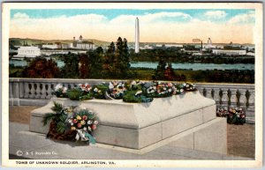 VINTAGE POSTCARD TOMB OF THE UNKNOWN SOLDIER AT ARLINGTON VIRGINIA 1925