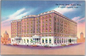 Copley Plaza Boston Massachusetts MA Famous Sheraton Hotel Building Postcard