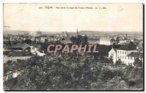 Old Postcard Dijon upper view taken Creux d'Enfer