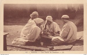 BISKRA , Algeria , 1910s ; Arab men playing Dominos