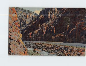 Postcard Rigged Walls in Thompson Canyon to Rocky Mountain Nat'l Park Colorado