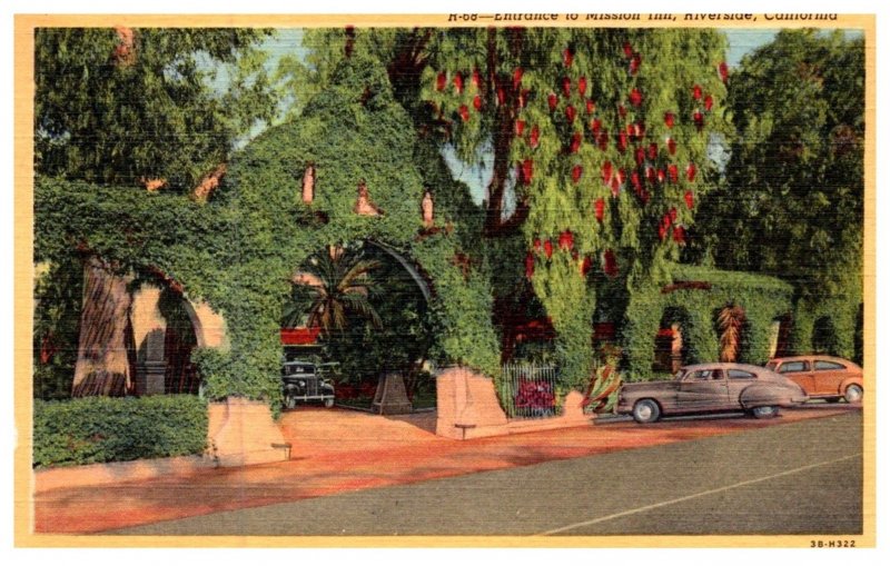 California Riverside , entrance to Mission Inn