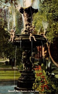 Minnesota St Paul Summit Park Fountain 1907