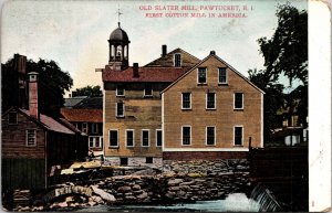 Slater Cotton Mill Pawtucket Rhode Island Postcard Undivided back