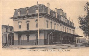Abilene Kansas Pacific House Vintage Postcard AA15424