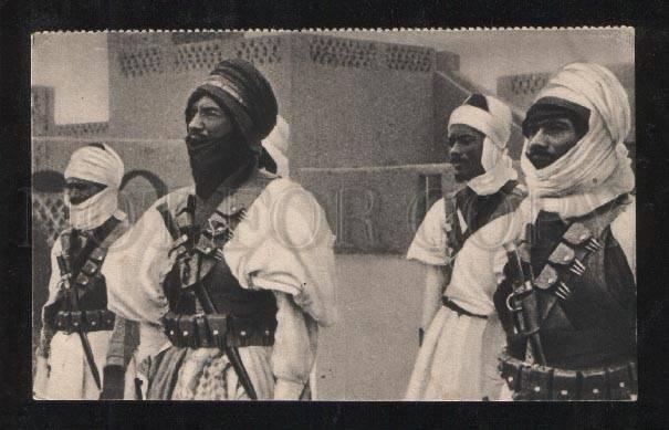 061361 WWI FRENCH Meharistes arabian soldier Vintage PC