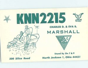 Pre-1980 RADIO CARD - North Jackson - near warren & youngstown OH AH0965