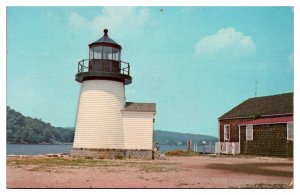 Vintage Mystic Seaport Lighthouse, Mystic, CT Postcard