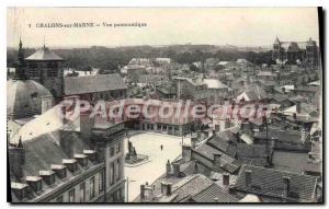 Old Postcard Chalons Sur Marne Panoramic