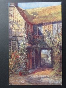 Kent: Ightham Mote, Chapel Doorway - Old Postcard Pub by J. Salmon No.528