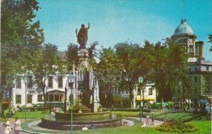 Canada Faith Monument At The Place d'Armes Quebec