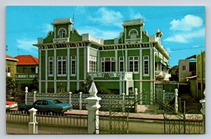 Aruba Postcard Dutch Architecture Oranjestad Netherlands Antilles Chrome