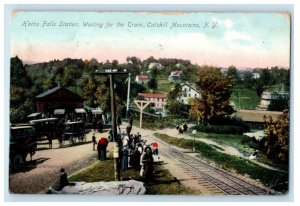 1907 Hains Falls Station Catskill Mountains New York NY Posted Antique Postcard 