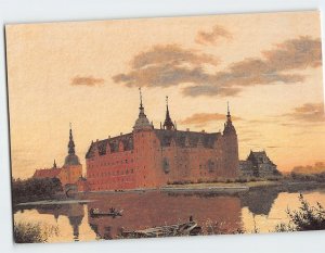 Postcard Frederiksborg Slot By Christen Købke, Hillerød, Denmark