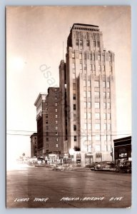 JH6/ Phoenix Arizona RPPC Postcard c1940s Luhrs Tower Art Deco 277