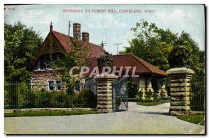 Postcard Entrance To Old Forest Hill Cleveland ohio