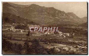 Argeles Old Postcard General view taken of the road of good water