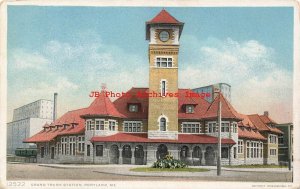 ME, Portland, Maine, Grand Trunk Railroad Station, Detroit Pub No 12522