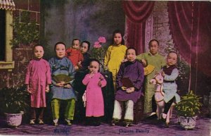 china, Chinese Family, Small Bound Feet Foot Binding (1910s) Postcard