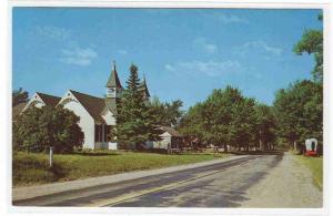 Hubbard Phelps Chapel Huron City Michigan 1961c postcard