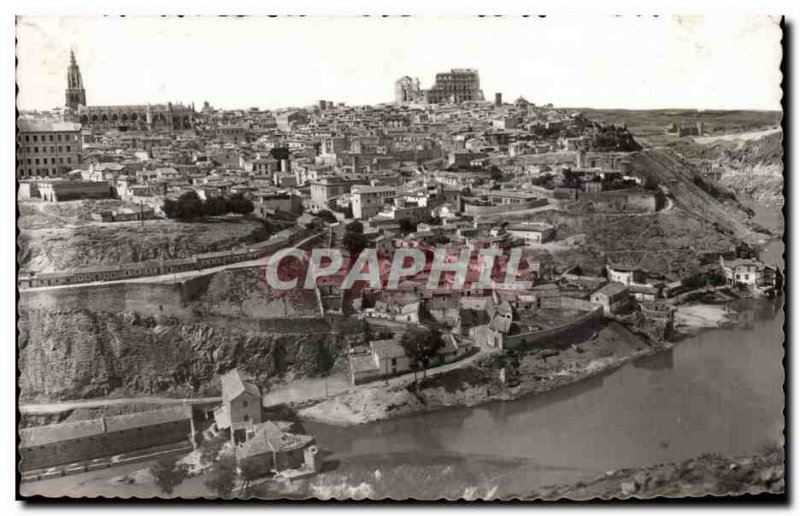 Old Postcard Spain Spain Espana Toledo Vista general