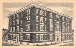 PAWTUCKET, RI Rhode Island  YMCA BUILDING  Providence County  B&W Postcard