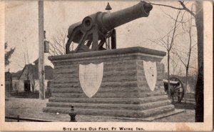Site of the Old Fort, Fort Wayne IN c1910 Vintage Postcard R22