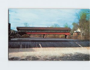 Postcard A Covered Bridge in West Swanzey, New Hampshire