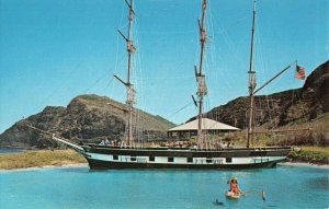 Postcard Whalers Cove Whaling Ship Hawaii 