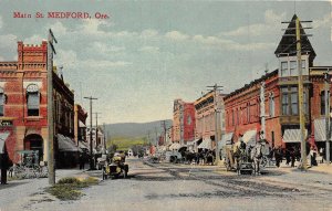 Main Street Medford Oregon 1910 postcard