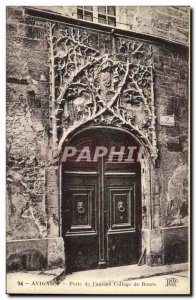 Old Postcard Avignon Gate of the old College of Roure