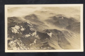 RPPC LAKE KEECHELUS WASHINGTON CEDAR RIVER VINTAGE REAL PHOTO POSTCARD